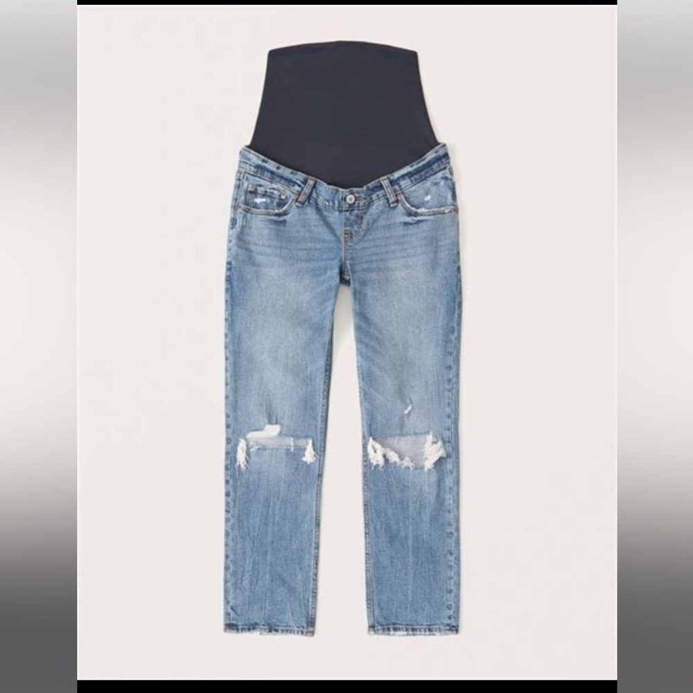 Abercrombie & Fitch Blue Straight Leg Jeans